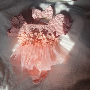 & Other Stories Pink Floral Kids Formal Dress